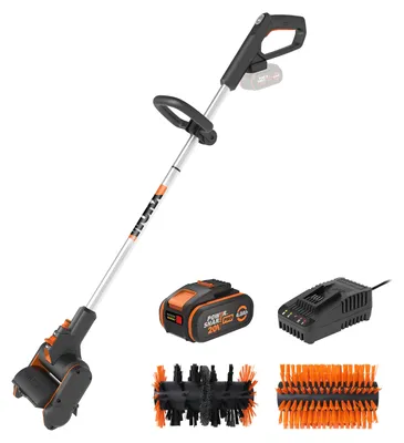 Zdjęcie produktu dla Zestaw szczotek do wielu powierzchni Worx Multi 20V z 1x akumulatorem 4,0 Ah i ładowarką