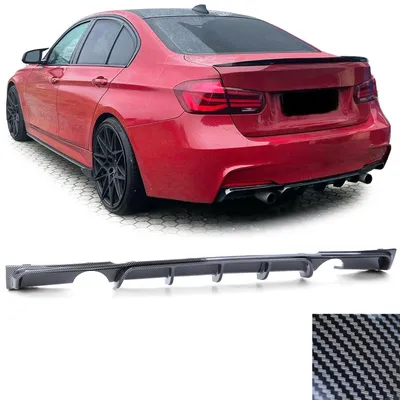 Immagine prodotto di Diffusore posteriore in fibra di carbonio, modello OPTIK, per BMW Serie 3 F30 F31 / 335i 340i, compatibile con il pacchetto M