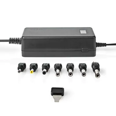 Produktbild von Nedis Universal-Netzteil - 36 W - 12 / 13 / 14 / 15 / 16 / 17 / 18 / 18.5 / 19 / 19.5 / 20 / 21 / 22 / 23 / 24 V DC - 1.80 m - 2.4 A - 3.0 A A - 7 plug(s) - Schwarz