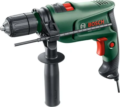 Produktbild von Bosch Easyimpact 600 Schlagbohrmaschine, Netzbetrieb, 600 Watt, 10 mm Bohrleistung in Stahl, variable Geschwindigkeit