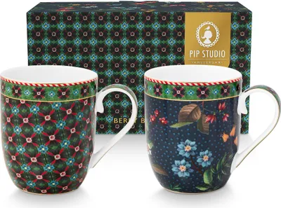 Produktbild von PIP STUDIO Berry Blues Tasse 145ml Set2