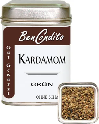 Produktbild von Grüner Kardamom ohne Schalen 60 Gr. Dose