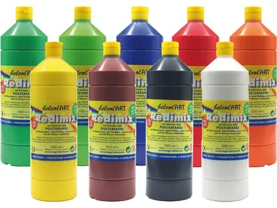 Image de Eduplay Peinture belcolART Redimix 1000 ml blanc Peinture créative pour enfants