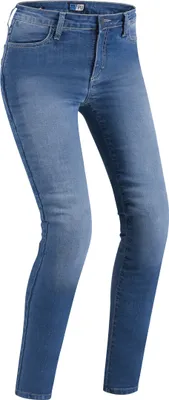 Produktbild von PMJ Skinny Damen Motorradjeans, hellblau, 26