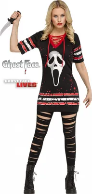 Produktbild von Ghost Face Lives Scream Damen Kostüm für Halloween Größe: M