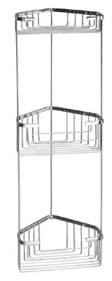 Image de Sapho Gedy Smart - Étagère d'angle en fil métallique, 200x590x150 mm, chromé 2484
