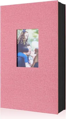 Zdjęcie produktu dla Album fotograficzny 10x15 300 lniany wsuwany album różowy