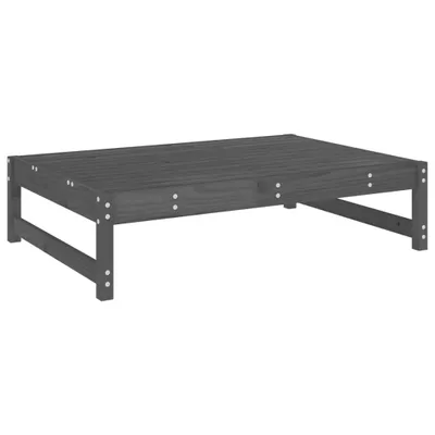Immagine prodotto di Sgabello da giardino grigio 120x80 cm in legno di pino massiccio