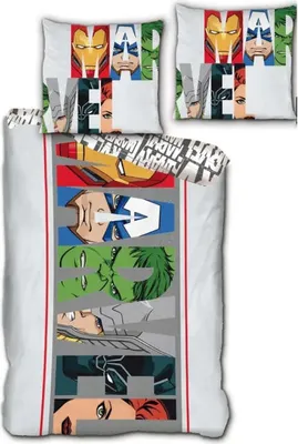 Produktbild von Marvel Avengers Mikrofaser Bettwäsche Set