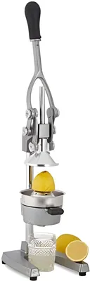 Produktbild von PolkaHome® Professionelle Handpresse XL – Edelstahl Zitruspresse für Orangen, Äpfel, Limetten, 40 cm