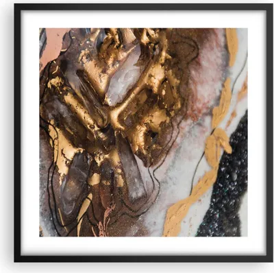Produktbild von Gerahmtes Poster - Schwarzer Rahmen - Abstraktion Marmor Textur - 50x50 cm - Wand Bild - Wanddeko - Wandbilder - Kunstposter - Wandposter - Bilderrahmen - Bilder - Kunstdruck - P2BAC50x50-4549