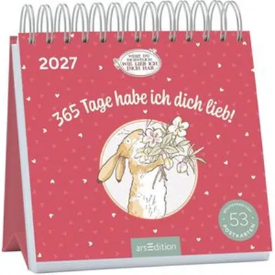 Produktbild von Postkartenkalender Weißt du eigentlich, wie lieb ich dich hab? 2027