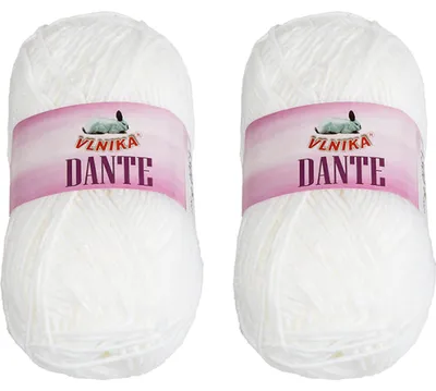 Obrázek produktu pro SET 2ks - Příze DANTE - 100 g, 160 m - Bílá