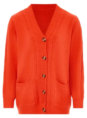 Produktbild von dulcey damen strickjacke - Orange, XS/S