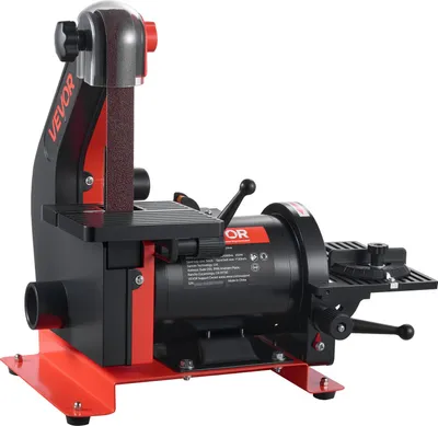 Produktbild von VEVOR Band-Tellerschleifer 250 W, 127 mm Tellerschleifer & 25,4x762 mm Bandschleifer, mit 0-45° verstellbarem Arbeitstisch & Staubabsauganschluss für Holzbearbeitung, Messerschärfen