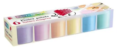 Obrázek produktu pro Temperová barva "Ježek", 6 různých pastelových barev, v kelímku, ICO 7270118005