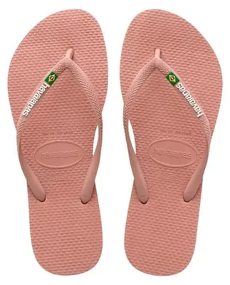 Immagine prodotto di Havaianas - Modello Slim con logo "Brasil", ciabatte da bagno comode, resistenti e leggere per donna