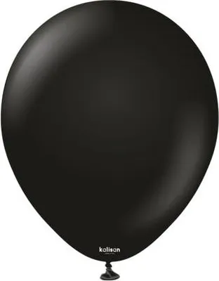 Zdjęcie produktu dla Balony lateksowe Kalisan Black czarne 30cm, 100 szt.