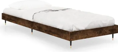 Obrázek produktu pro vidaXL Rám postele bez matrace kouřový dub 75x190 cm materiál na bázi dřeva