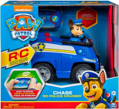 Obrázok produktu pre Diaľkové Ovládanie Rc Policajné Auto Naháňa Pes Hliadka Spin Master Pre Deti Auto