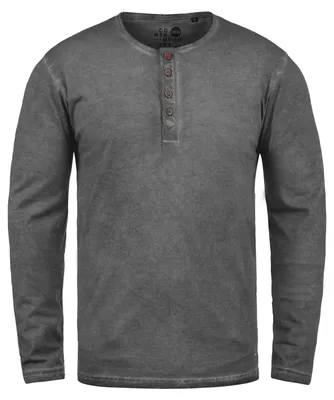 Produktbild von Solid SDTimur Herren Longsleeve Langarmshirt Shirt mit Grandad-Ausschnitt 100% Baumwolle Regular fit