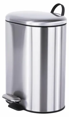 Image de Omgoods - Poubelle en acier inoxydable pour salle de bain ou cuisine, 6 litres