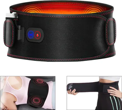 Produktbild von Heizkissen Taillen Heizgürtel mit 5000mAh Akku Wärmegürtel Tragbare Massagegürtel