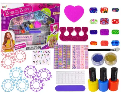 Image de Ensemble de peinture pour ongles, vernis à ongles, autocollants, motifs, paillettes