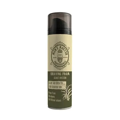 Immagine prodotto di Mens Master Professional Schiuma da barba da uomo al tè verde e aloe vera per pelli sensibili 200 ml