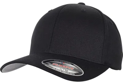 Produktbild von FLEXFIT 6477 | Flexfit Wool Blend Cap, Silberne Schirmunterseite - Farbe: Black - Größe: L/XL