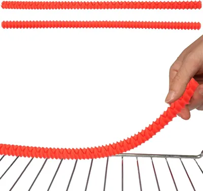 Produktbild von Ofenrostschutz aus Silikon, 2 Stück, 35 x 1,5 cm, hitzebeständig, für die Küche