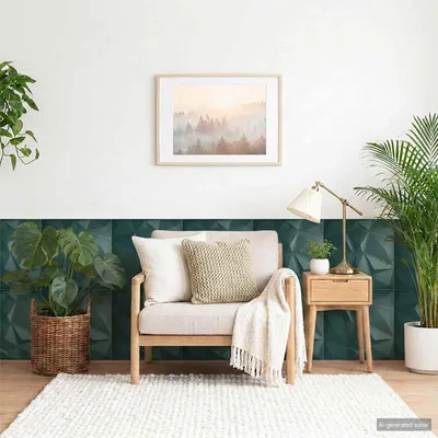 Produktbild von vidaXL Wandpaneele 48 stk. 50 x 50 cm Grün XPS Schaum