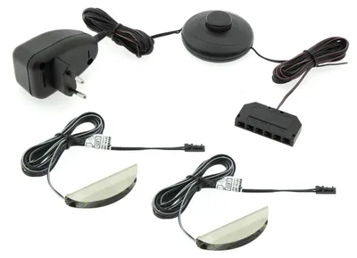 Produktbild von Furnika LED-Clip für Glasbeleuchtung 2er Set mit Netzteil