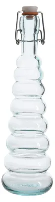 Glasflasche mit Bügelverschluss - Vorratsflasche - Recyclingglas - 410ml