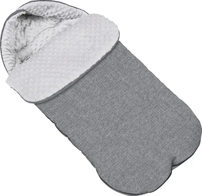 Produktbild von Baby Fußsack WinterFußsack für Kinderwagen, Maße 85 cm, mit Kaputze, Minky Len [071]