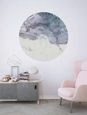 Produktbild von Komar Vlies Fototapete rund und selbstklebend "Fabled INK" - Größe: 125 x 125 cm (Breite x Höhe) - 1 Stück