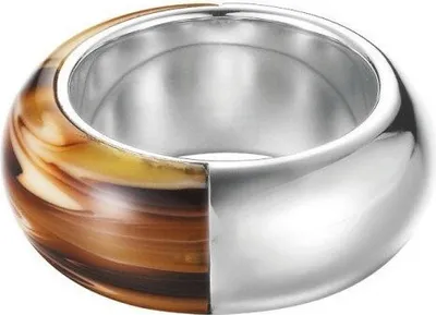 Produktbild von Esprit Damen Ring Edelstahl Tortoise light ESRG12153A1, Ringgröße:57 (18.1 mm Ø)