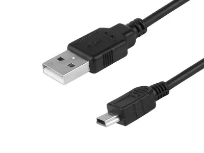 Obrázok produktu pre Kábel na dobíjanie a synchronizáciu, 120 cm, USB > mini USB