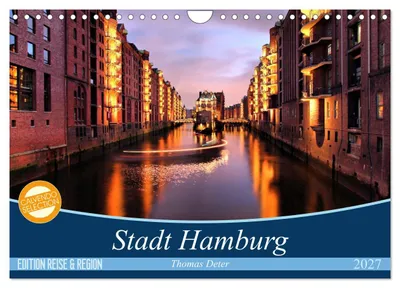 Produktbild von Stadt Hamburg (Wandkalender 2027 DIN A4 quer), CALVENDO Monatskalender