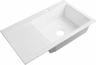 Zdjęcie produktu dla Sapho Avoria - Zlewozmywak ceramiczny, 86x51 cm, prawy, biały 55086
