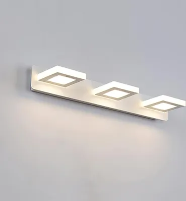 Produktbild von Spiegelleuchte, 3 Köpfe 48*13*7cm Drehbares dimmbares LED-Licht, warmes Licht