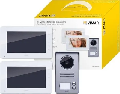 Imagen del producto de Kit de videoportero VIMAR K40911 con pantalla LCD de 7 pulgadas, para 2 viviendas