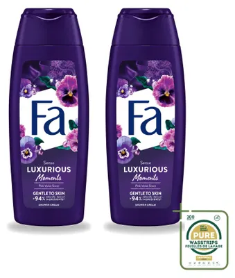 Obrázok produktu pre 2 kusy o sprchového gélu Fa – Rosa Veilchen (ružová fialka) – 250 ml – balenie