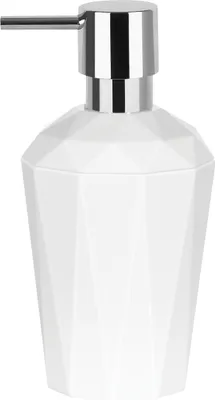 Obrázok produktu pre Dávkovač mydla Spirella Crystal Dávkovač tekutého mydla 300 ml Odolný a robustný biely