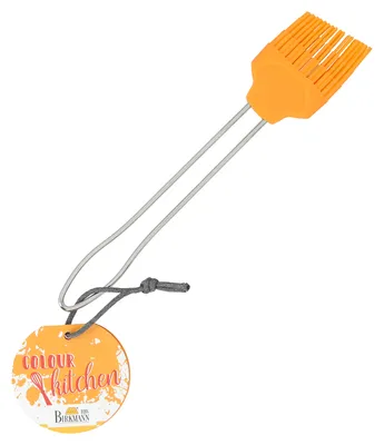 Produktbild von BIRKMANN Silikonpinsel, groß, orange, 21 x 4 cm, aus lebensmittelechtem Silikon, BPA-frei, 421837