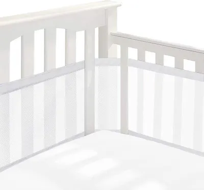 Productafbeelding van Famanu babybedje met ademende 3D-mesh bekleding - Wit