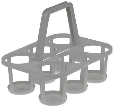 Produktbild von keeeper Flaschenträger "paco" 6-fach nordic-grey mit Tragegriff