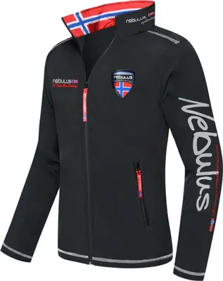 Zdjęcie produktu dla Męska kurtka softshell STYLER Nebulus, ciepła kurtka outdoorowa, praktyczna i wszechstronna kurtka przejściowa, Q842 - męska, czarna, XXL