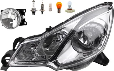 Produktbild von Scheinwerfer passend für Citroen C3 DS3 11/09- H7 H1 L +Nebel+Leuchtmit. 1606930980 6208S9 6208Y0 00006208Y0 1606931680 6206N0 96854252 Johns