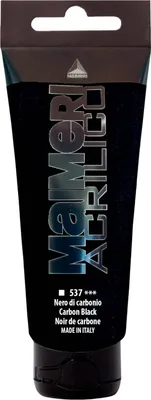 Obrázok produktu pre Maimeri Acrilico Akrylová farba Carbon Black 537 200 ml 1 ks